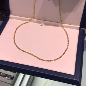 Solid 10k gold rope chain